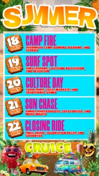 Summer Cruice Week Instagram Story template