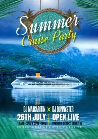 Summer cruise party video template A5