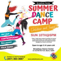 Summer Dance Camp Instagram Post template