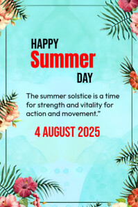 summer day Poster template