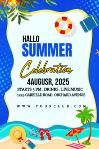 Summer Day Poster template