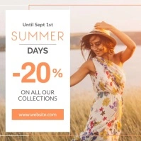 summer days instagram post banner fashion adv Instagram-Beitrag template