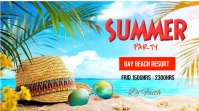 Summer Banner Free Download Twitter Post template