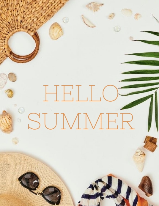 Summer Flyer (US Letter) template