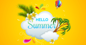 summer Facebook-Anzeige template
