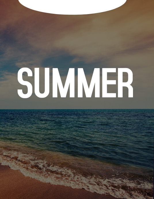 Summer Folder (US Letter) template