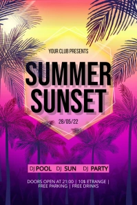 Summer Banner 4' × 6' template