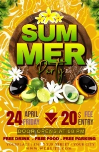 summer Half Page Wide template