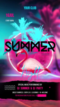 Summer Instagram-verhaal template