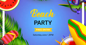 summer Facebook-Anzeige template