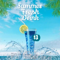 summer drink Instagram-Beitrag template
