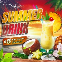 Summer Drink Instagram template