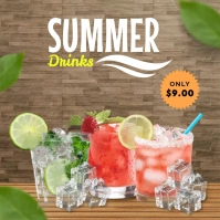 Summer Drinks Template Instagram-Beitrag