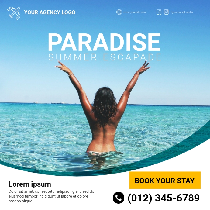 Summer Escapade Travel Ad