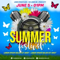 SUMMER EVENT BANNER Сообщение Instagram template