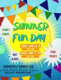 SUMMER EVENT FLYER template