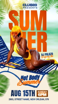 summer event flyer Instagram Story template