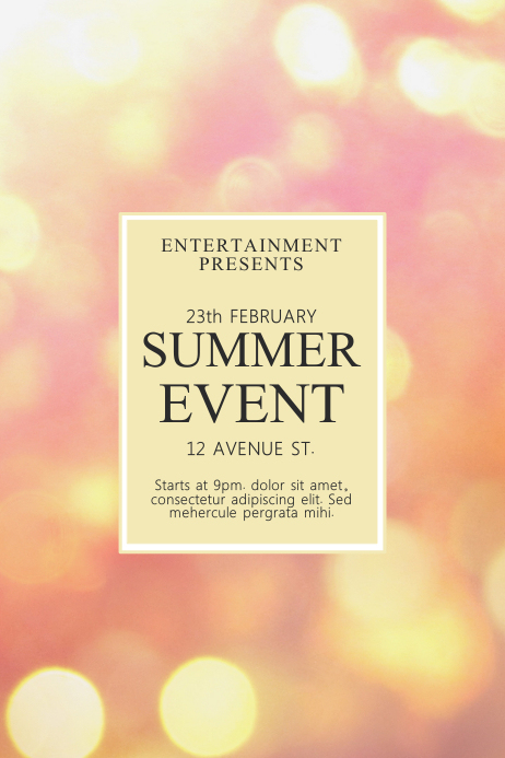 Summer Event Flyer Template | PosterMyWall