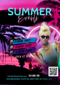 Summer Events A5 template