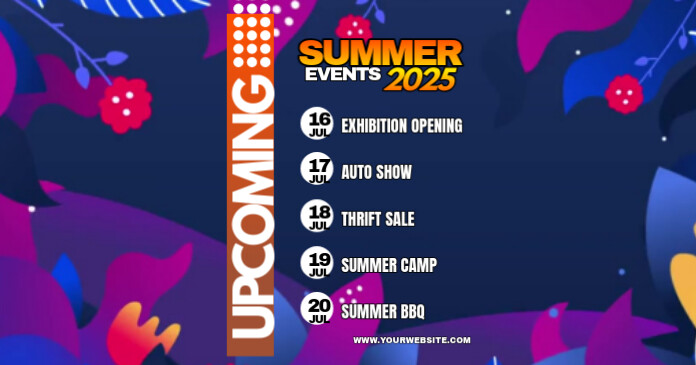 Summer Events Template | PosterMyWall