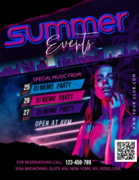 Summer Events Flyer (US Letter) template