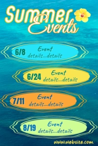 Summer Events  Poster โปสเตอร์ template