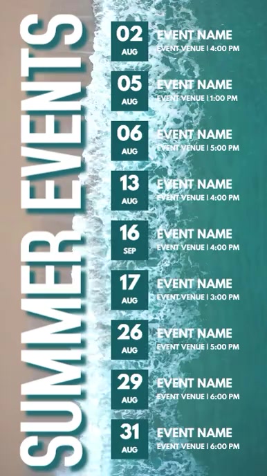 Summer Events Example Summer Events Template | PosterMyWall