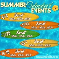 Summer Events Video Instagram Post template