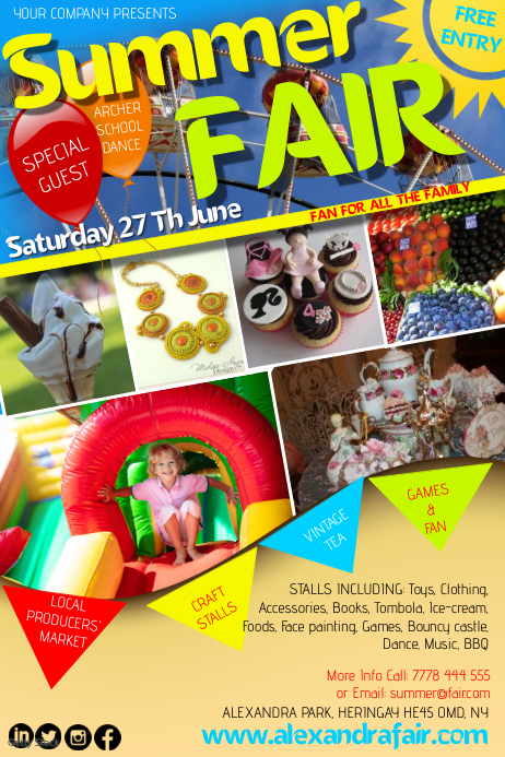 Summer Fair20 Template PosterMyWall