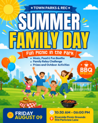 Summer Family Day Instagram Portrait template