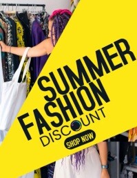 Summer Fashion  Flyer (us Letter) template
