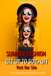 Summer Fashion Sale Ads Template | PosterMyWall