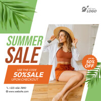 Summer Fashion Sale Template Instagram Post