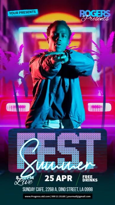 Summer Fest Instagram Story template