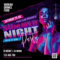 Summer Flyer Publicação no Instagram template