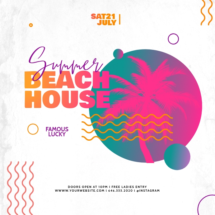 Summer Flyer Template Instagram Post