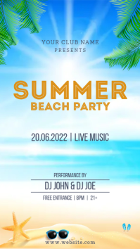 Summer Flyer Template História do Instagram