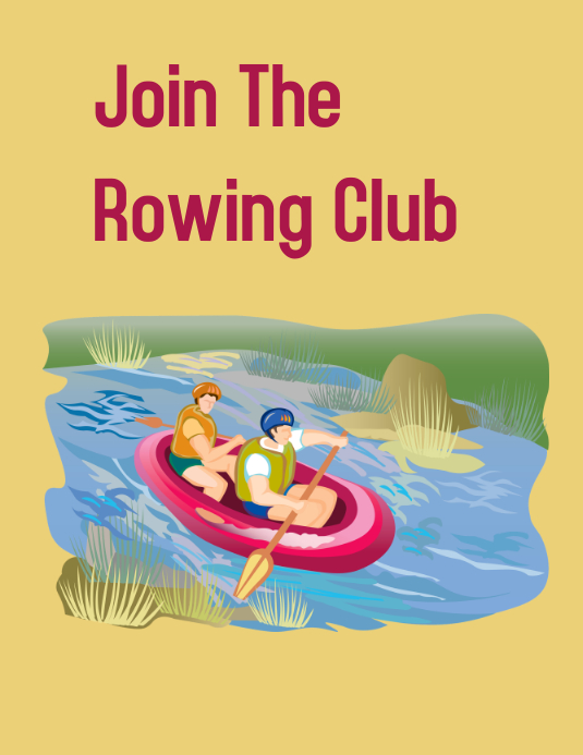 Summer Flyers, rowing Template | PosterMyWall