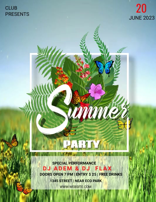 Summer Flyers Template PosterMyWall