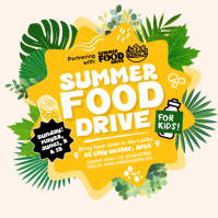 Summer Food Drive Post Template