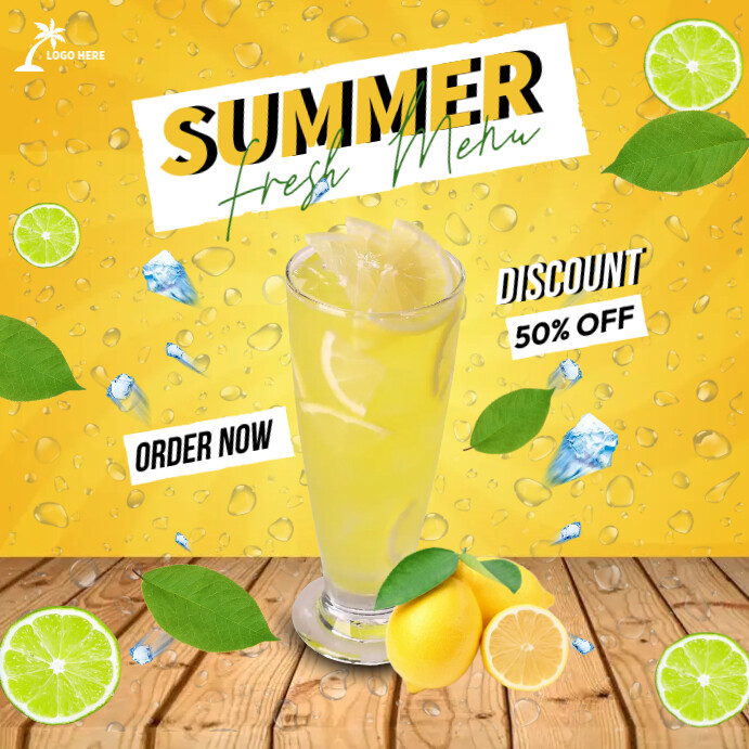 Lemonade Juice Template PosterMyWall