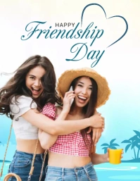 Summer Friendship Flyer template