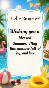 Summer Greetings Instagram Story template