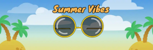 summer header ส่วนหัว Twitter template