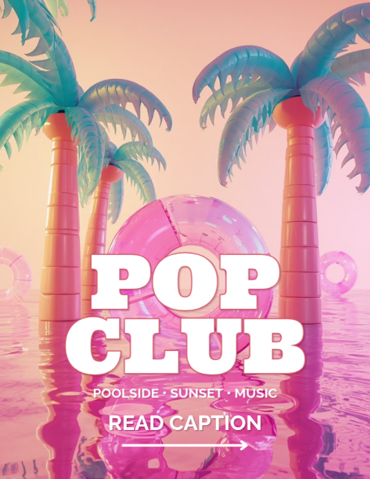 Plantilla de Summer inflatable pop club flyer | PosterMyWall