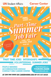 Summer Job Fair Poster Template