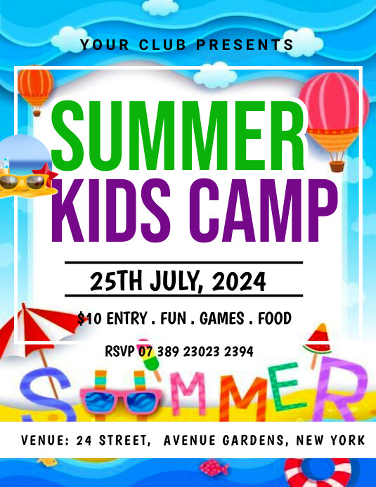 Copy of summer kids camp | PosterMyWall