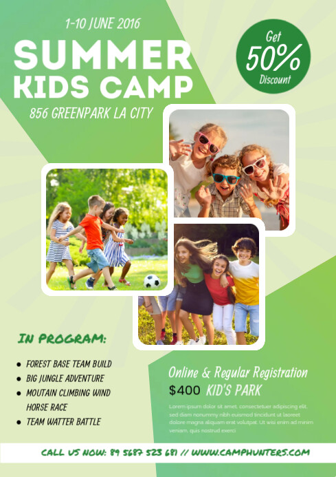 Summer Kids Camp Template | PosterMyWall