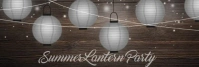 Summer Lantern Party LinkedIn Banner template