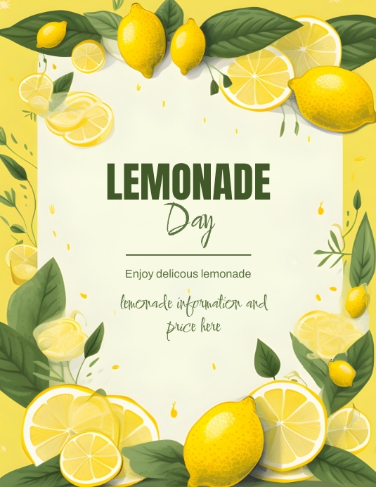 Summer Lemonade Day Flyer Template PosterMyWall